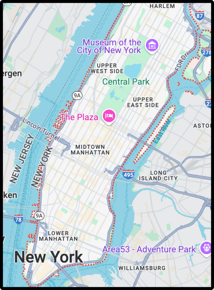Manhattan, NY map