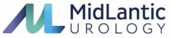 MidLantic Urology logo with stylized letters and text design