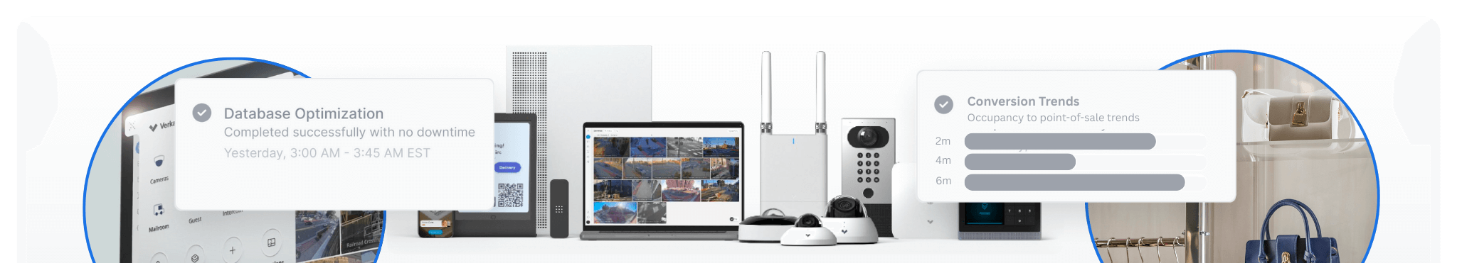 Smart home security system with modern devices and interface