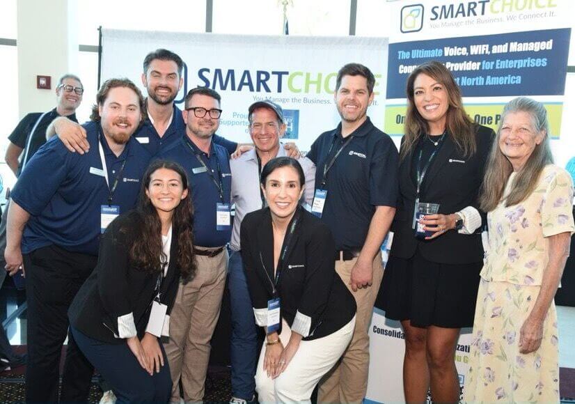 Group of professionals at a Smart Choice networking event
