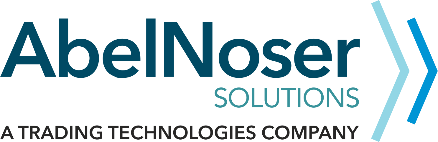 Abel Noser Solutions logo and tagline in blue and gray text