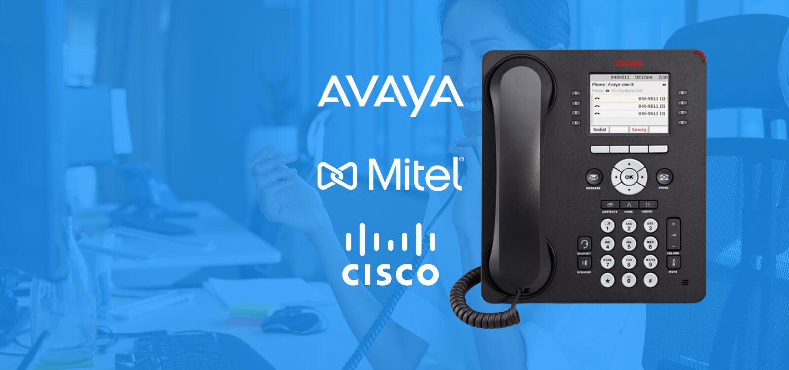 a pbx phone that supports avaya, mitel and cisco call manager