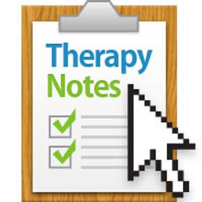 a vertical version of therapy notes crm logo