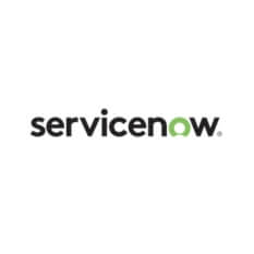 Logo of ServiceNow a leading cloud computing platform