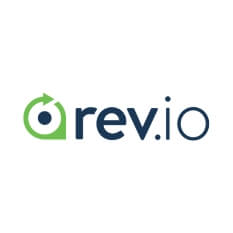 Logo of Rev.io billing and customer management platform.