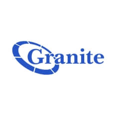 Granite Telecommunications blue logo with circular design